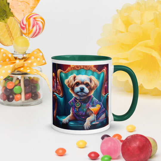 Pekapoo General- Mug with Color Inside v10