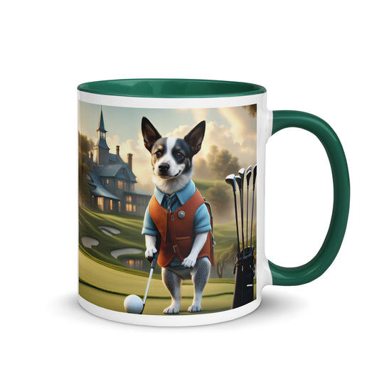 Texas Heeler Golfer- Mug with Color Inside