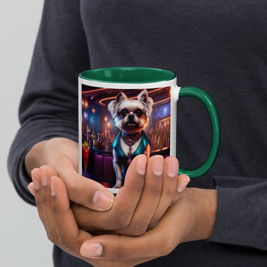 Pugapoo General- Mug with Color Inside v6