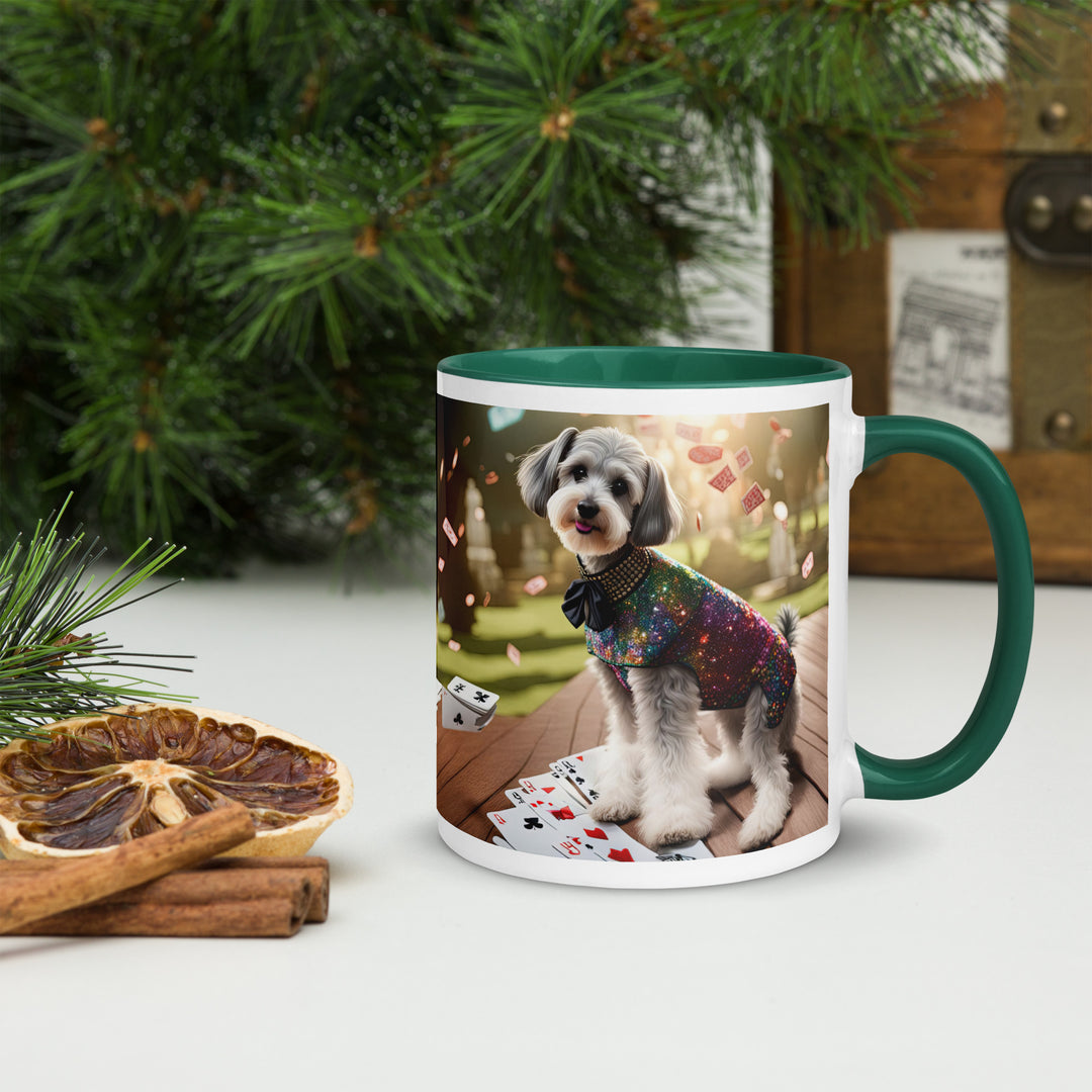 Schnoodle Golfer- Mug with Color Inside v2