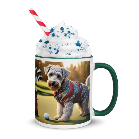 Schnoodle Golfer- Mug with Color Inside v10