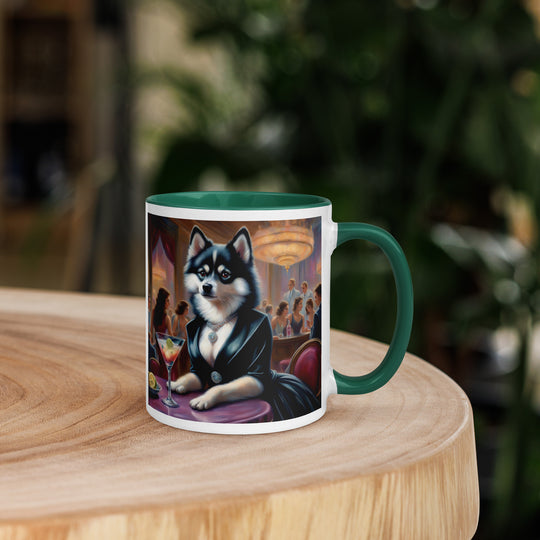 Pomsky General- Mug with Color Inside v5