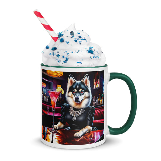 Pomsky General- Mug with Color Inside v10