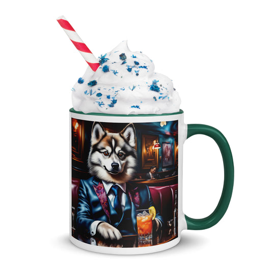 Pomsky General- Mug with Color Inside v11