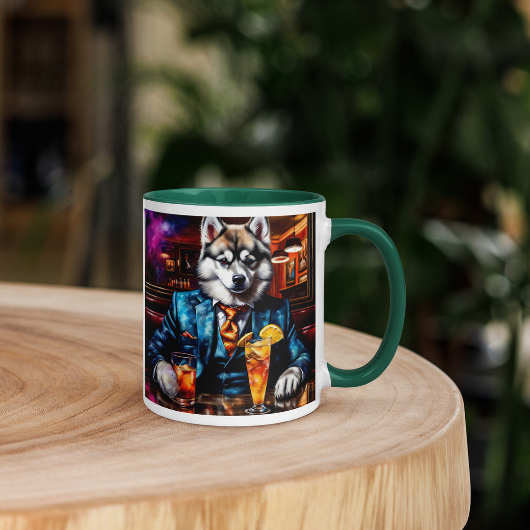 Pomsky General- Mug with Color Inside v13