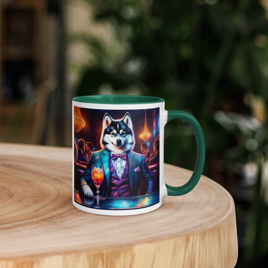 Pomsky General- Mug with Color Inside v12