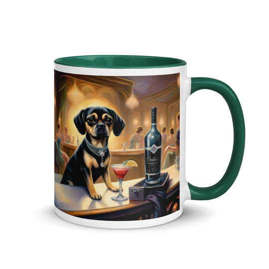 Puggle General- Mug with Color Inside v5