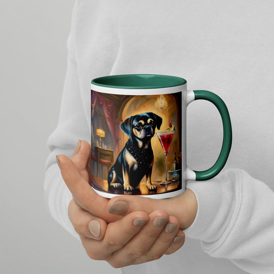 Puggle General- Mug with Color Inside v6