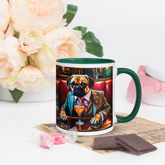 Puggle General- Mug with Color Inside v8