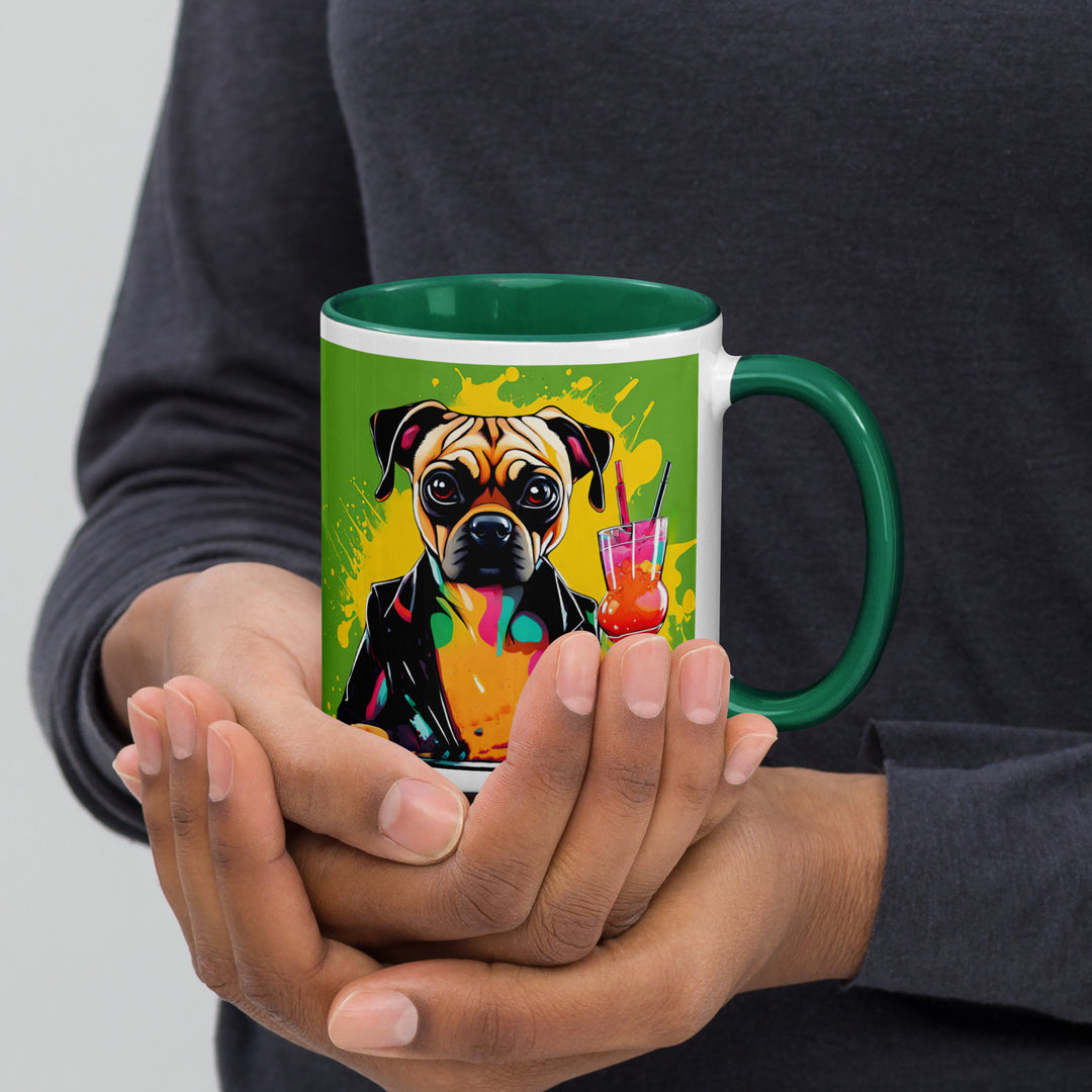 Puggle General- Mug with Color Inside v10