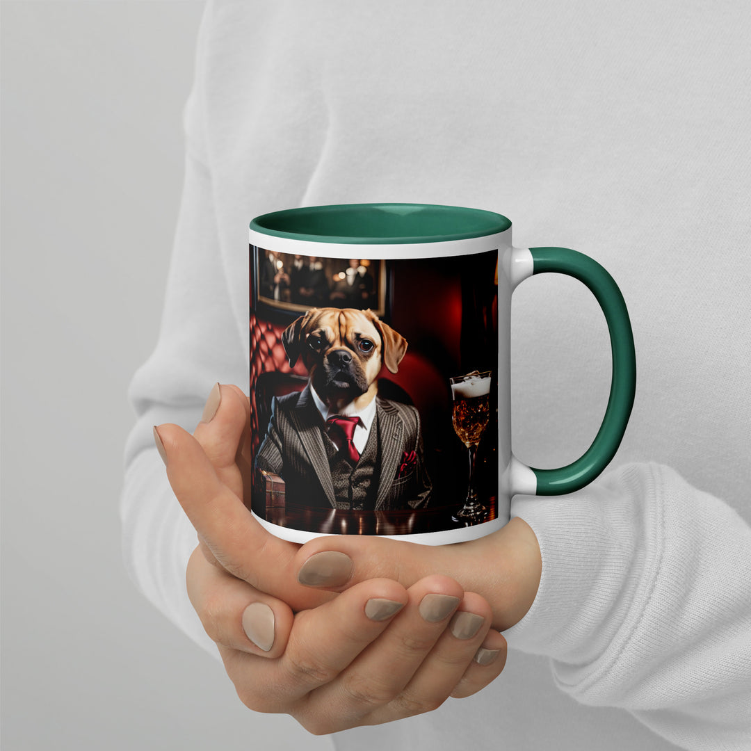 Puggle General- Mug with Color Inside v12