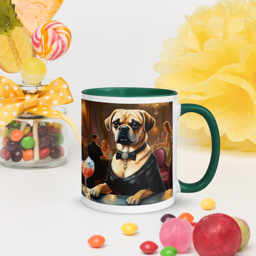 Puggle General- Mug with Color Inside v16