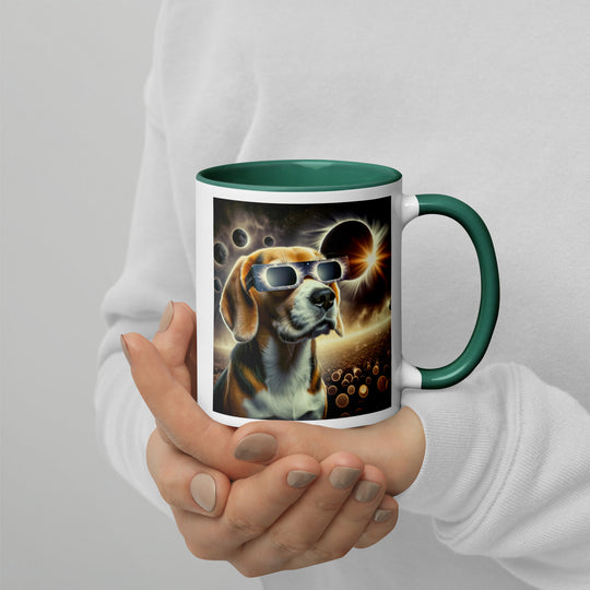 Beagle Eclipse- Mug with Color Inside v2