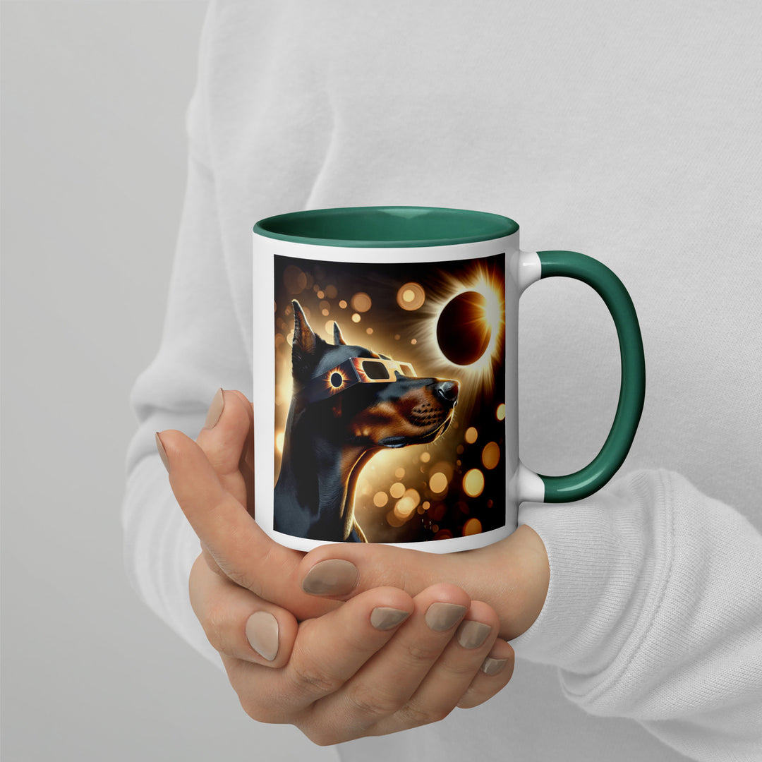 Doberman Pincher Eclipse- Mug with Color Inside