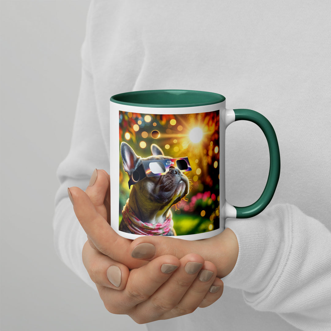 French Bulldog Eclipse- Mug with Color Inside