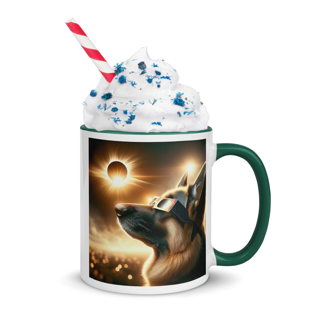 German Shepherd Eclipse- Mug with Color Inside