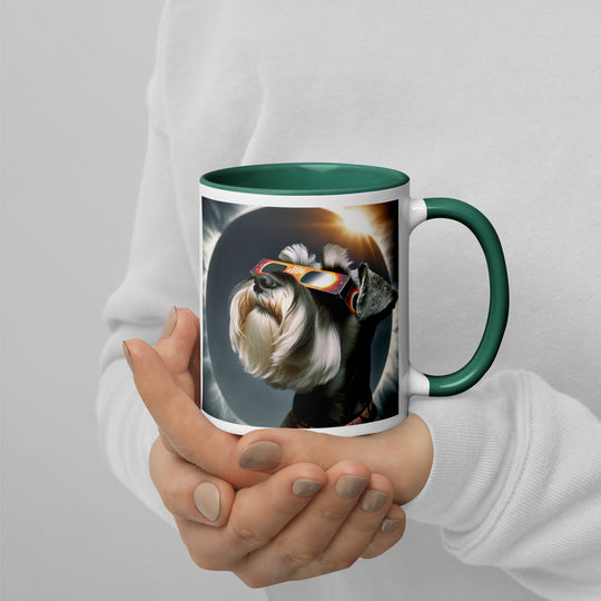 Miniature Schnauzer Eclipse- Mug with Color Inside v2