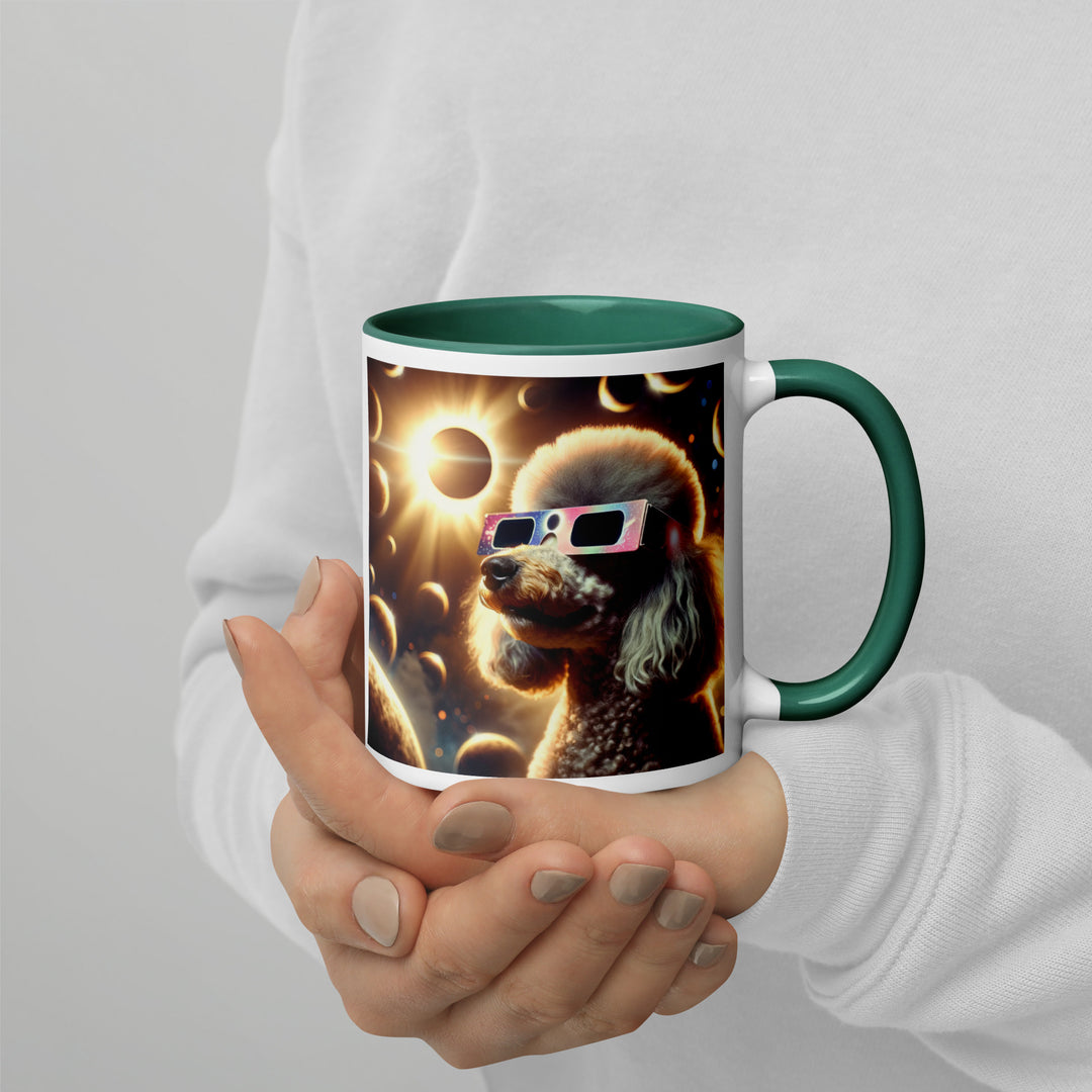 Poodle Eclipse- Mug with Color Inside v2