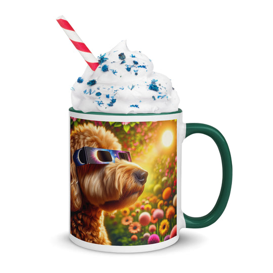 Goldendoodle Eclipse- Mug with Color Inside