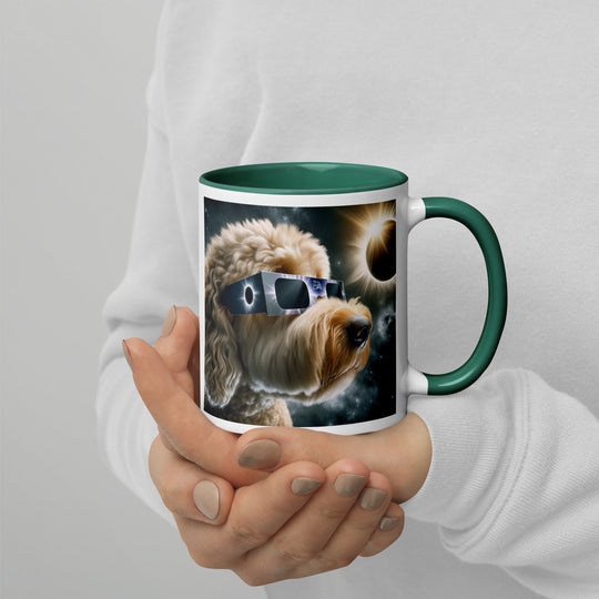 Labradoodle Eclipse- Mug with Color Inside