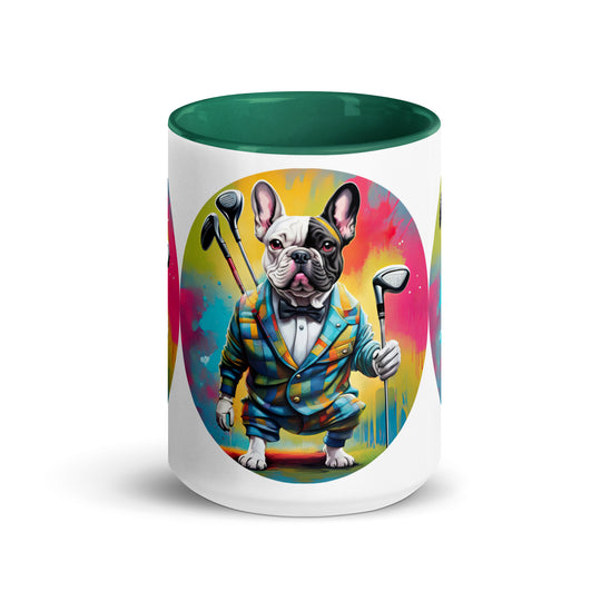 Mug with Color Inside-French Bulldog V5