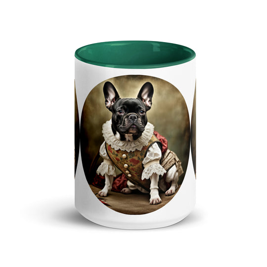 Mug with Color Inside-French Bulldog V8