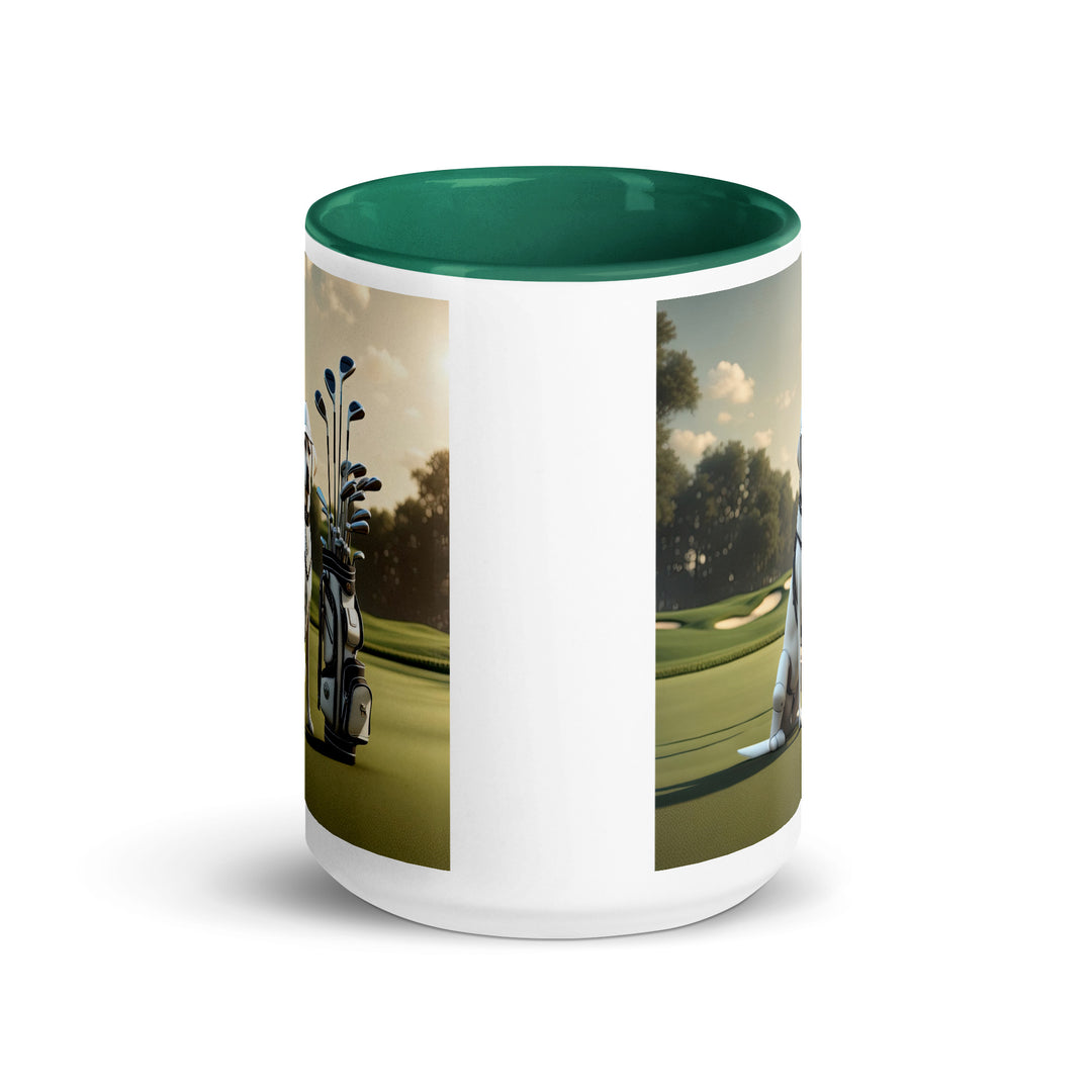 Mug with Color Inside-Labrador Retriever Golfer V5