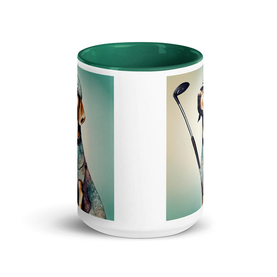 Mug with Color Inside-Labrador Retriever Golfer Labrador Retriever Golfer V18