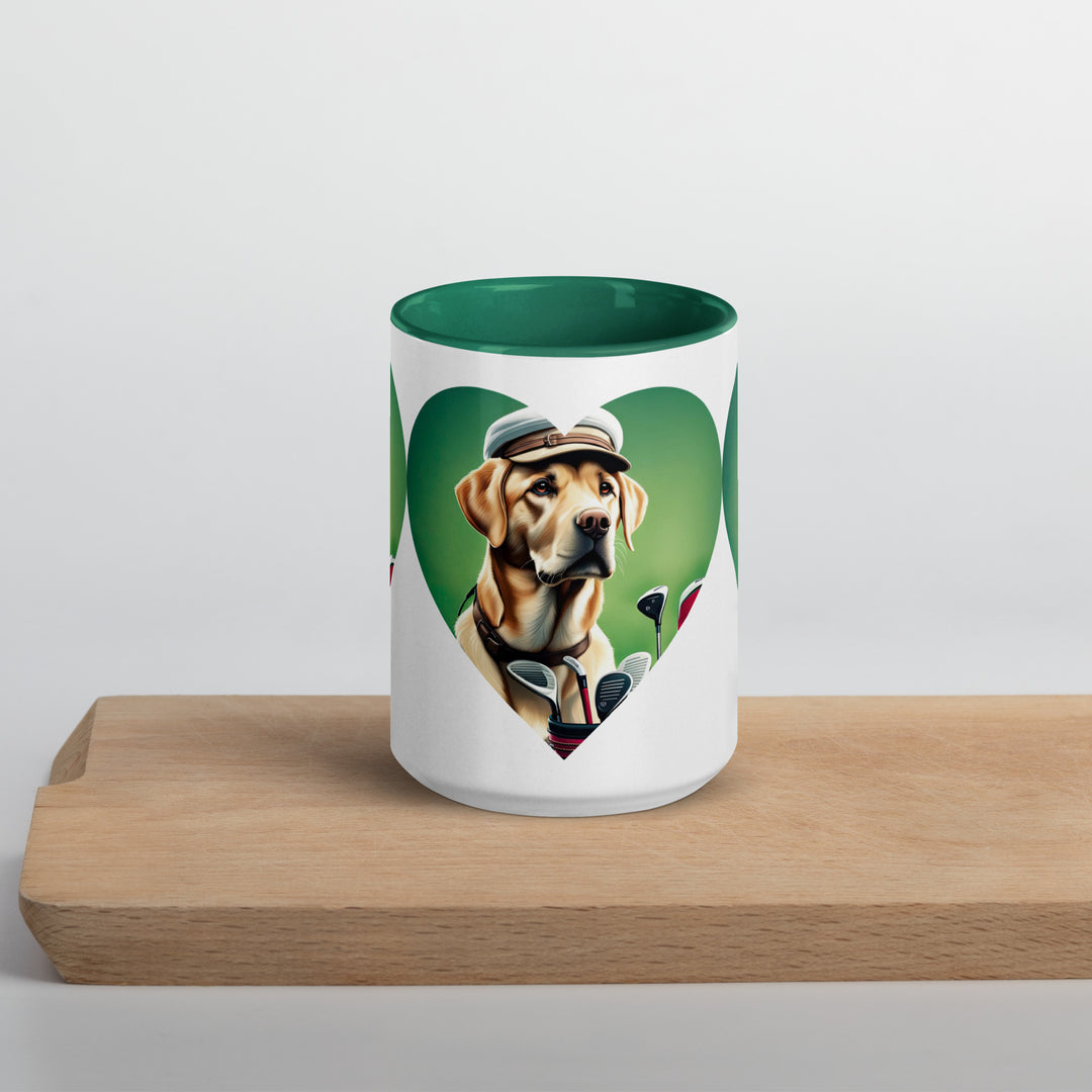 Mug with Color Inside-Labrador Retriever Golfer V26