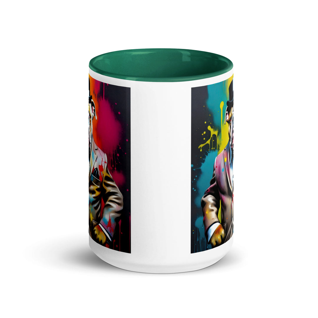 Bulldog- Mug with Color Inside v4