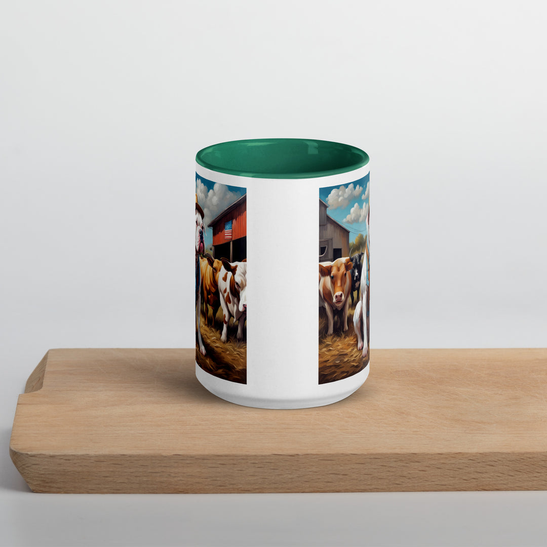 American Bulldog- Mug with Color Inside v2