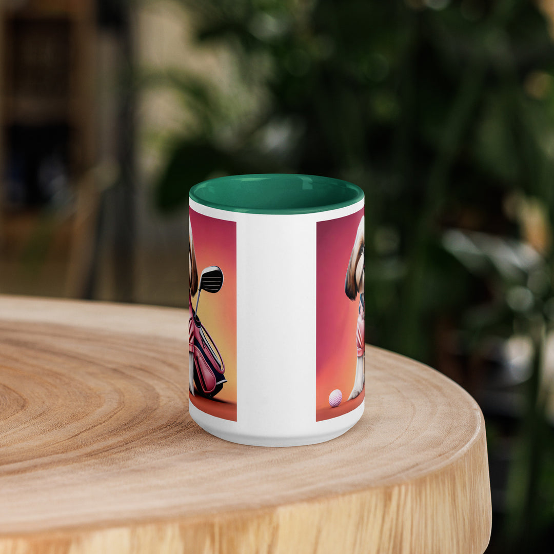 Shih Tzu Golfer- Mug with Color Inside v2