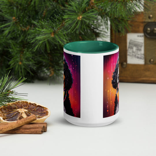 Bernedoodle General- Mug with Color Inside v6