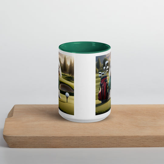 Cavachon Golfer- Mug with Color Inside v3