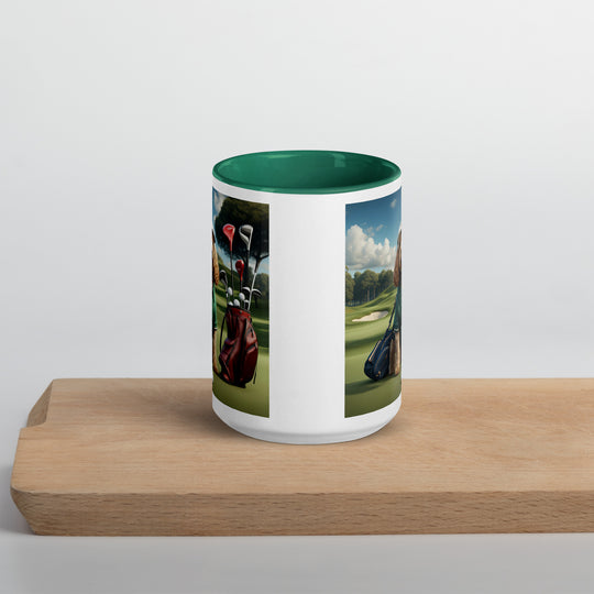 Cockapoo Golfer- Mug with Color Inside