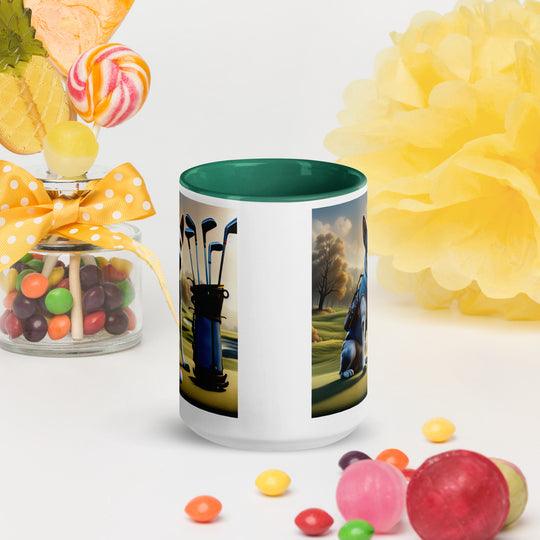 Texas Heeler Golfer- Mug with Color Inside v7