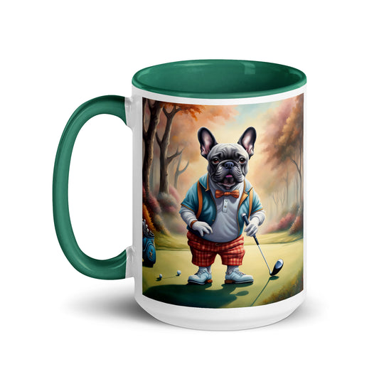 Mug with Color Inside-French Bulldog