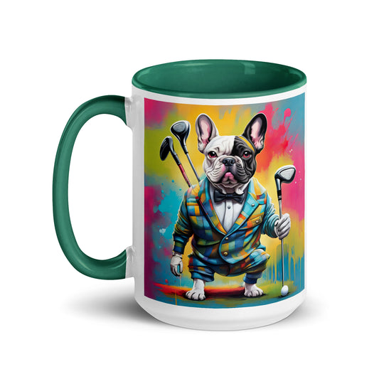 Mug with Color Inside-French Bulldog V2