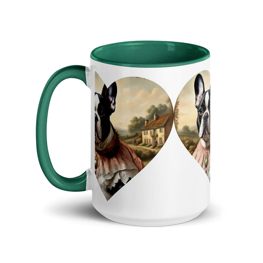 Mug with Color Inside-French Bulldog V6