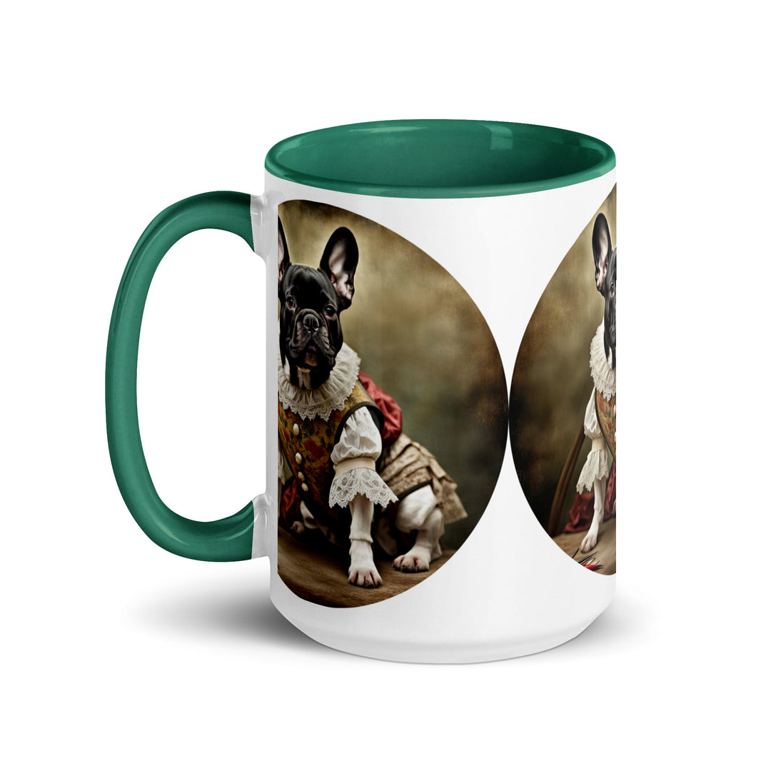 Mug with Color Inside-French Bulldog V8