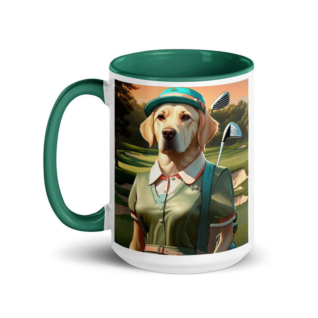 Mug with Color Inside-Labrador Retriever Golfer V15