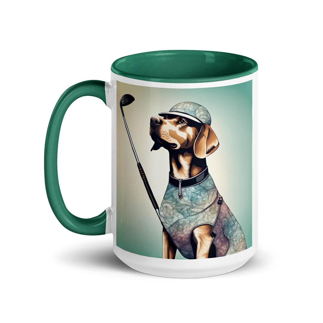 Mug with Color Inside-Labrador Retriever Golfer Labrador Retriever Golfer V18