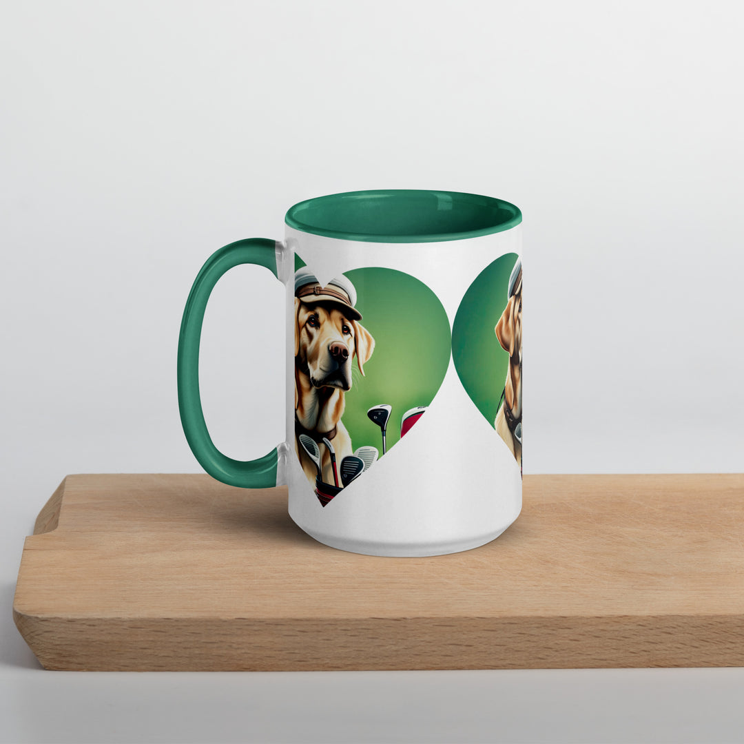 Mug with Color Inside-Labrador Retriever Golfer V26