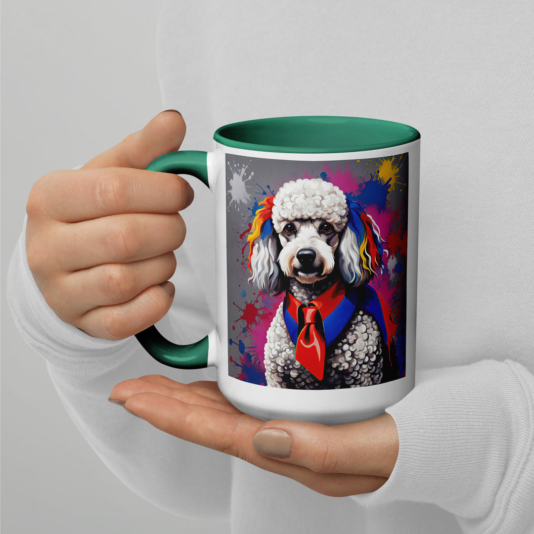 Poodle- Mug with Color Inside v4
