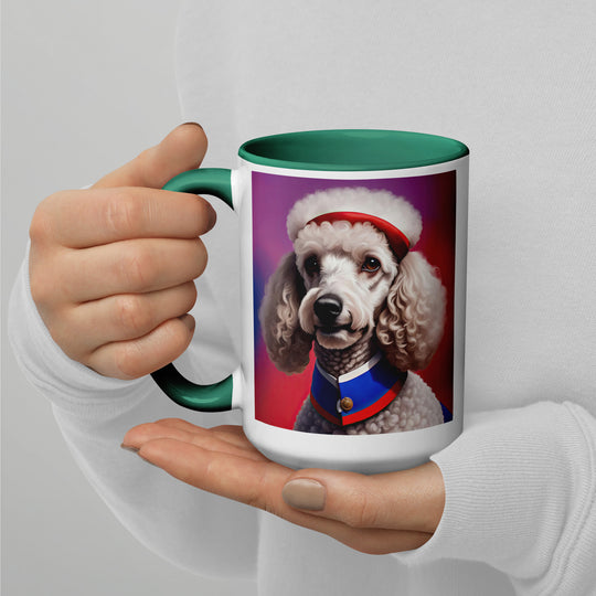 Poodle- Mug with Color Inside v5