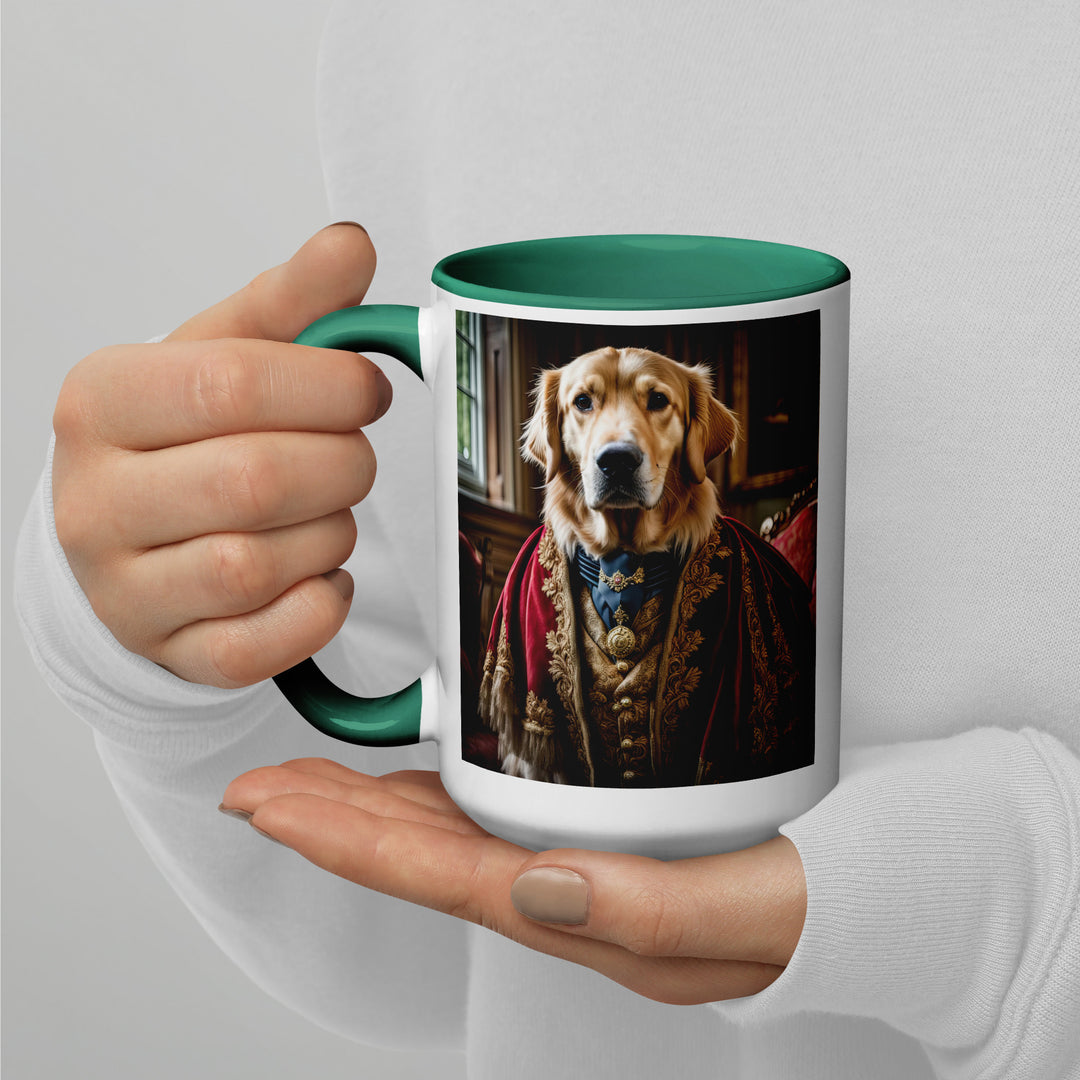 Golden Retriever- Mug with Color Inside V3