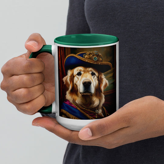 Golden Retriever- Mug with Color Inside V5