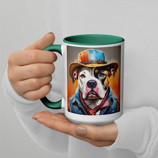 American Bulldog- Mug with Color Inside