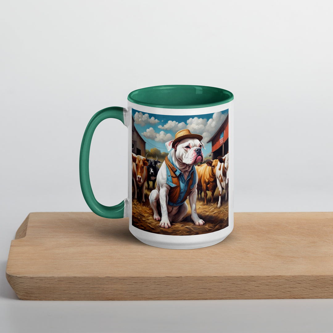 American Bulldog- Mug with Color Inside v2