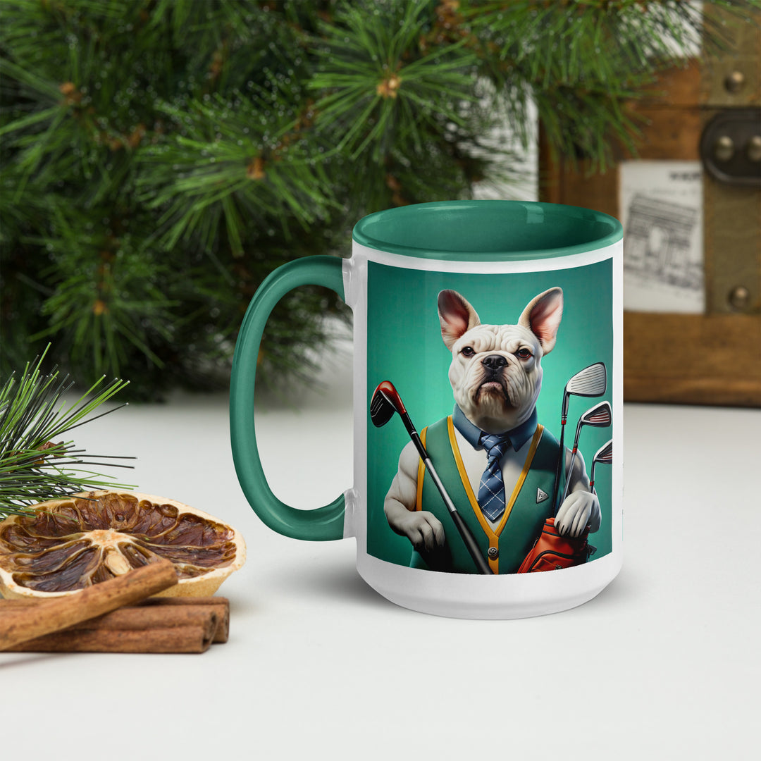 American Bulldog Golfer- Mug with Color Inside